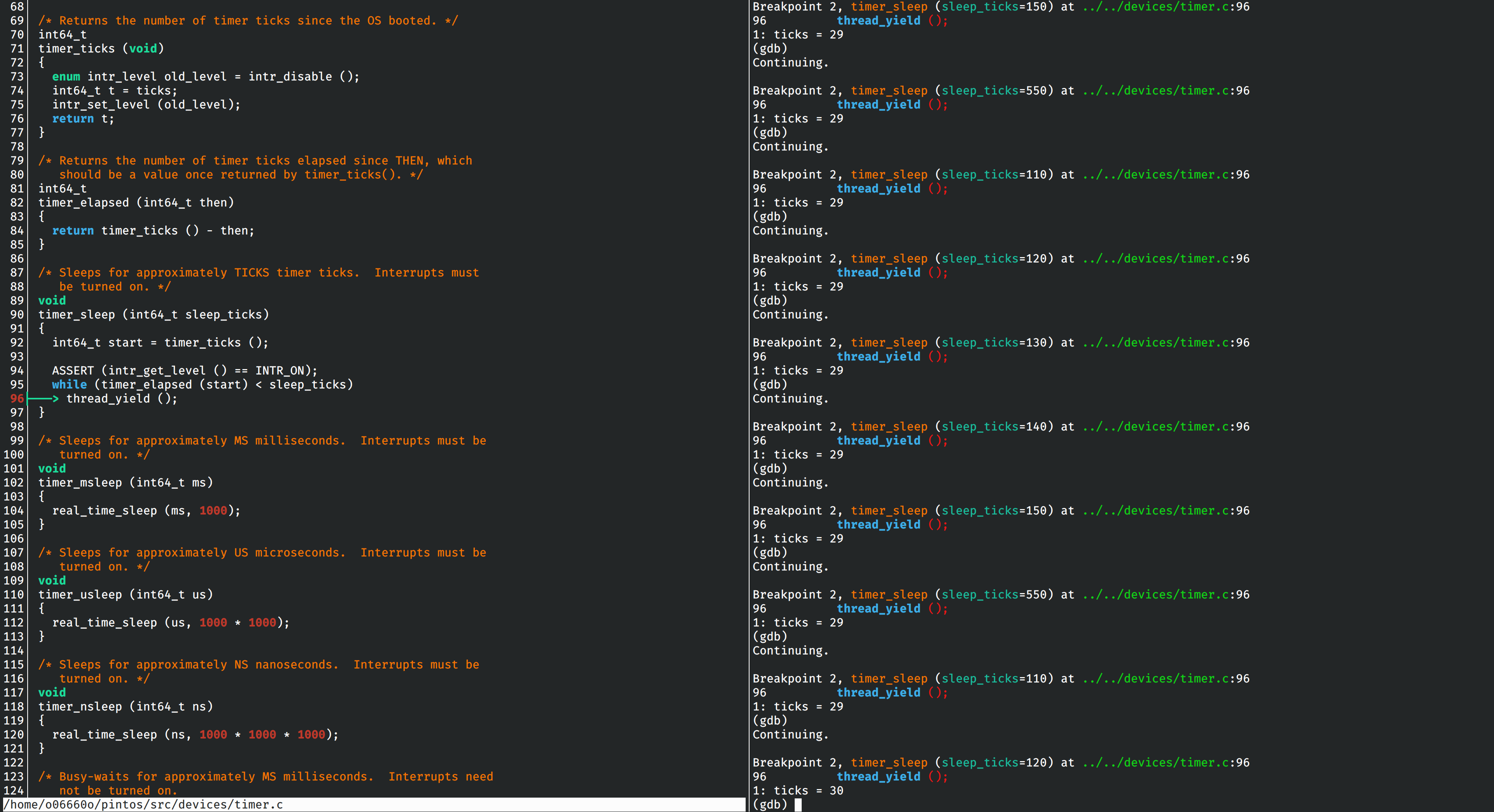 Pintos 1 - Threads | MyBlog ≧ ﹏ ≦